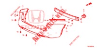 PARAGOLPES TRASERO  para Honda CIVIC TOURER DIESEL 1.6 COMFORT 5 Puertas 6 velocidades manual 2014
