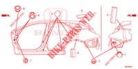 ANILLO (LATERAL) para Honda CIVIC TOURER DIESEL 1.6 S 5 Puertas 6 velocidades manual 2014