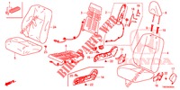 ASIENTO DELANTERO/CINTURONES DE SEGURIDAD (D.) (1) para Honda CIVIC TOURER DIESEL 1.6 S 5 Puertas 6 velocidades manual 2014