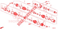 EJE DE IMPULSION DEL./EJE MEDIO (DIESEL) (1.6L) para Honda CIVIC TOURER DIESEL 1.6 S 5 Puertas 6 velocidades manual 2014