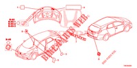 EMBLEMAS/ETIQUETAS DE PRECAUCION  para Honda CIVIC TOURER DIESEL 1.6 S 5 Puertas 6 velocidades manual 2014