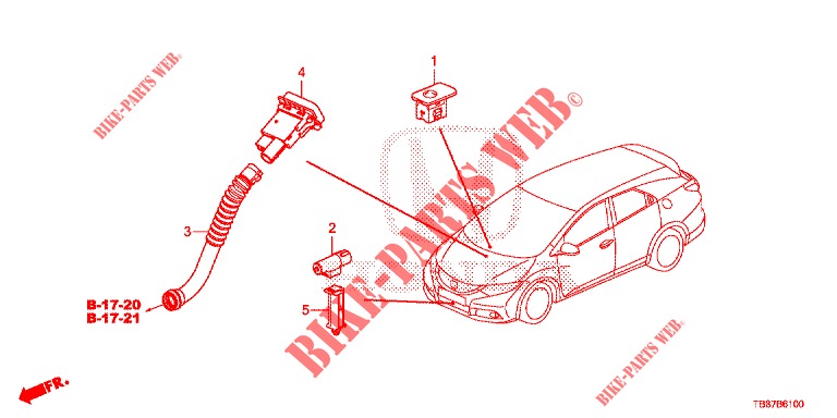 ACONDICIONADOR DE AIRE (CAPTEUR) para Honda CIVIC TOURER DIESEL 1.6 S 5 Puertas 6 velocidades manual 2014