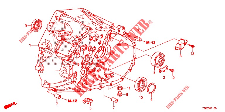 ALOJAMIENTO DE EMBRAGUE (DIESEL) para Honda CIVIC TOURER DIESEL 1.6 S 5 Puertas 6 velocidades manual 2014