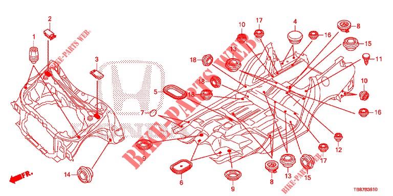 ANILLO (AVANT) para Honda CIVIC TOURER DIESEL 1.6 S 5 Puertas 6 velocidades manual 2014