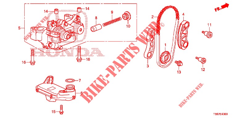 BOMBA DE ACEITE (DIESEL) para Honda CIVIC TOURER DIESEL 1.6 S 5 Puertas 6 velocidades manual 2014