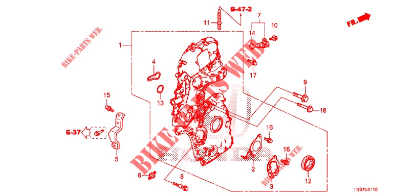 CAJA DE CADENA (DIESEL) para Honda CIVIC TOURER DIESEL 1.6 S 5 Puertas 6 velocidades manual 2014