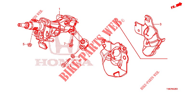 COLUMNA DE DIRECCION  para Honda CIVIC TOURER DIESEL 1.6 S 5 Puertas 6 velocidades manual 2014
