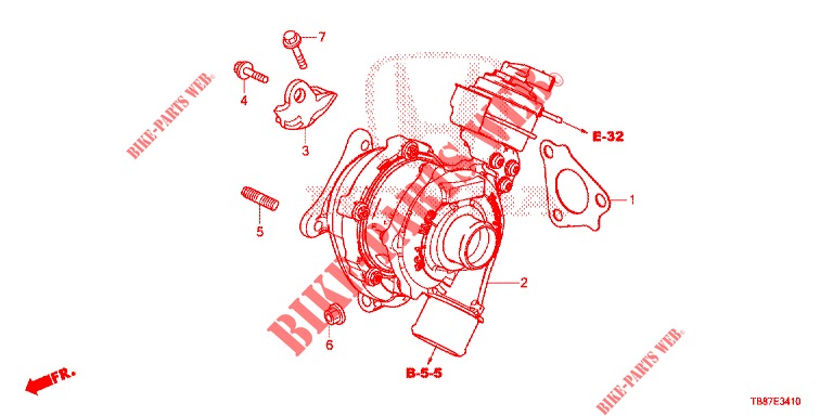 SISTEMA DE TURBOALIMENTADOR (DIESEL) para Honda CIVIC TOURER DIESEL 1.6 S 5 Puertas 6 velocidades manual 2014