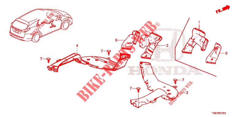 TUBERIA DE ALIMENTACION/TUBERIA DE VENTILACION  para Honda CIVIC TOURER DIESEL 1.6 S 5 Puertas 6 velocidades manual 2014
