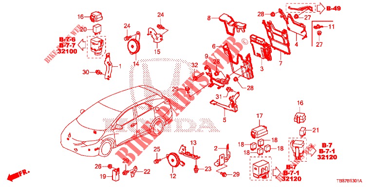 UNIDAD DE MANDO (COMPARTIMENT MOTEUR) (1) (DIESEL) para Honda CIVIC TOURER DIESEL 1.6 S 5 Puertas 6 velocidades manual 2014