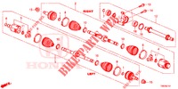 EJE DE IMPULSION DEL./EJE MEDIO (DIESEL) (1.6L) para Honda CIVIC TOURER DIESEL 1.6 EXECUTIVE 5 Puertas 6 velocidades manual 2014