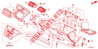 GUARNICION DE INSTRUMENTO (COTE DE PASSAGER) (LH) para Honda CIVIC TOURER DIESEL 1.6 EXECUTIVE 5 Puertas 6 velocidades manual 2014