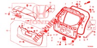 PANEL DE PUERTA TRASERA(2D)  para Honda CIVIC TOURER 1.8 COMFORT 5 Puertas 6 velocidades manual 2014
