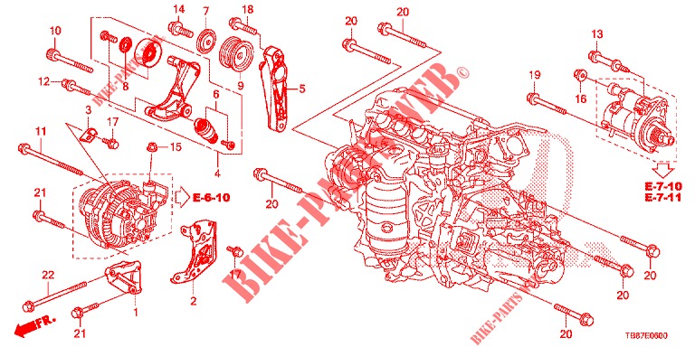 TENSOR AUTOMATICO  para Honda CIVIC TOURER 1.8 COMFORT 5 Puertas 6 velocidades manual 2014