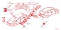EMBLEMAS/ETIQUETAS DE PRECAUCION  para Honda CIVIC TOURER 1.8 COMFORT 5 Puertas 5 velocidades automática 2014