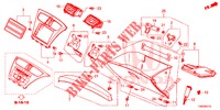 GUARNICION DE INSTRUMENTO (COTE DE PASSAGER) (LH) para Honda CIVIC TOURER 1.8 LIFESTYLE 5 Puertas 6 velocidades manual 2014