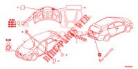 EMBLEMAS/ETIQUETAS DE PRECAUCION  para Honda CIVIC TOURER 1.8 LIFESTYLE 5 Puertas 5 velocidades automática 2014
