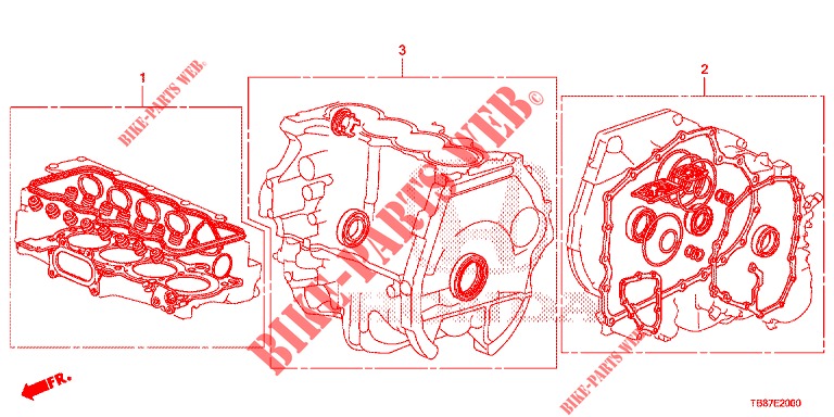EQUIPO DE EMPACADURA/ ENS. DE TRANSMISION  para Honda CIVIC TOURER 1.8 EXECUTIVE 5 Puertas 6 velocidades manual 2014