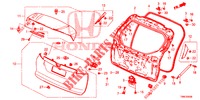 PANEL DE PUERTA TRASERA(2D)  para Honda CIVIC TOURER DIESEL 1.6 COMFORT 5 Puertas 6 velocidades manual 2015