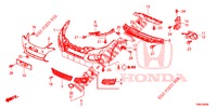 PARAGOLPES DELANTERO  para Honda CIVIC TOURER DIESEL 1.6 EXECUTIVE 5 Puertas 6 velocidades manual 2015