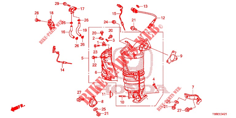 CONVERTIDOR DE PAR TORSOR (DIESEL) (2) para Honda CIVIC TOURER DIESEL 1.6 EXECUTIVE 5 Puertas 6 velocidades manual 2015