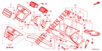 GUARNICION DE INSTRUMENTO (COTE DE PASSAGER) (LH) para Honda CIVIC TOURER 1.8 COMFORT 5 Puertas 5 velocidades automática 2015