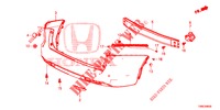 PARAGOLPES TRASERO  para Honda CIVIC TOURER 1.8 EXECUTIVE NAVI 5 Puertas 6 velocidades manual 2015