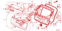 PANEL DE PUERTA TRASERA(2D)  para Honda CIVIC TOURER DIESEL 1.6 EXECUTIVE 5 Puertas 6 velocidades manual 2016