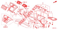 GUARNICION DE INSTRUMENTO (COTE DE PASSAGER) (LH) para Honda CIVIC TOURER 1.8 COMFORT 5 Puertas 6 velocidades manual 2016