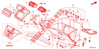 GUARNICION DE INSTRUMENTO (COTE DE PASSAGER) (LH) para Honda CIVIC TOURER 1.8 LIFESTYLE 5 Puertas 6 velocidades manual 2016