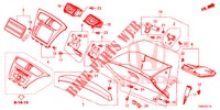 GUARNICION DE INSTRUMENTO (COTE DE PASSAGER) (LH) para Honda CIVIC TOURER DIESEL 1.6 COMFORT 5 Puertas 6 velocidades manual 2017
