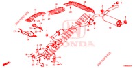 TUBERIA DE ESCAPE/SILENCIADOR (DIESEL) para Honda CIVIC TOURER DIESEL 1.6 ELEGANCE L 5 Puertas 6 velocidades manual 2017