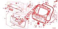 PANEL DE PUERTA TRASERA(2D)  para Honda CIVIC TOURER 1.8 ELEGANCE L 5 Puertas 6 velocidades manual 2017