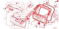 PANEL DE PUERTA TRASERA(2D)  para Honda CIVIC TOURER 1.8 ELEGANCE S 5 Puertas 6 velocidades manual 2017