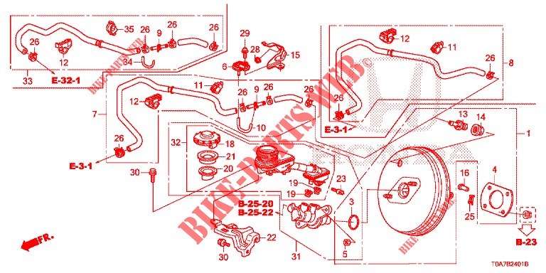 CILINDRO MAESTRO DE FRENO/ALIMENTACION MAESTRA (LH) (2) para Honda CR-V 2.0 COMFORT 5 Puertas 5 velocidades automática 2013