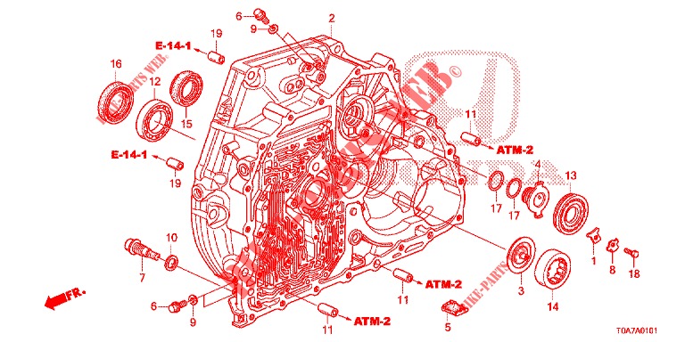 CONVERTIDOR DE PAR TORSOR (2.0L) para Honda CR-V 2.0 COMFORT 5 Puertas 5 velocidades automática 2013