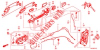 CERRADURAS DE PUERTA DEL./MANIJA EXTERIOR  para Honda CR-V 2.0 ELEGANCE 5 Puertas 6 velocidades manual 2013