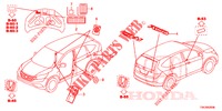 EMBLEMAS/ETIQUETAS DE PRECAUCION  para Honda CR-V 2.0 ELEGANCE 5 Puertas 6 velocidades manual 2013