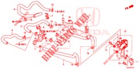 MANGUERA DE AGUA/CONDUCTO DE CALEFACTOR (2.0L) (LH) para Honda CR-V 2.0 ELEGANCE 5 Puertas 6 velocidades manual 2013