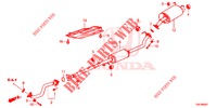 TUBERIA DE ESCAPE/SILENCIADOR (2.0L) para Honda CR-V 2.0 ELEGANCE 5 Puertas 6 velocidades manual 2013