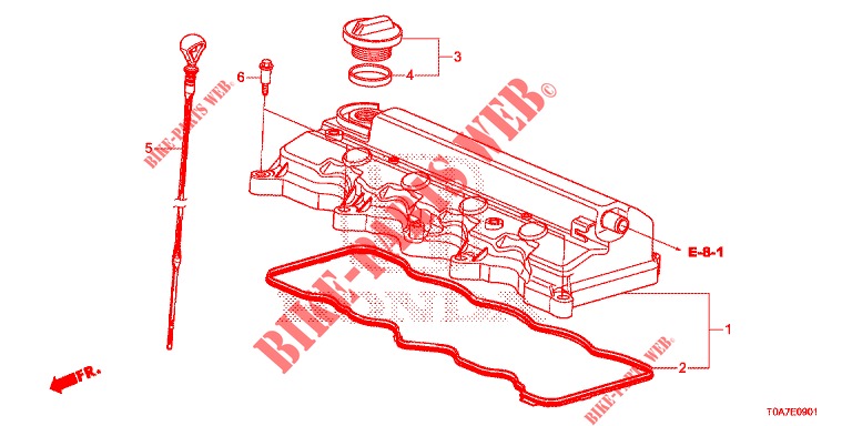 CUBIERTA CULATA CILINDRO (2.0L) para Honda CR-V 2.0 ELEGANCE 5 Puertas 5 velocidades automática 2013