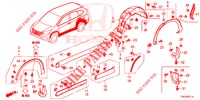 GUARNICION DE LARGUERO LATERAL/PROTECTOR  para Honda CR-V 2.0 EXECUTIVE 5 Puertas 6 velocidades manual 2013