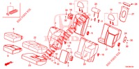 ASIENTO TRASERO/CINTURON SEGURIDAD(2D)  para Honda CR-V 2.0 S 5 Puertas 6 velocidades manual 2013