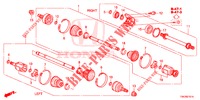 EJE DE IMPULSION DEL./EJE MEDIO (2.0L) para Honda CR-V 2.0 S 5 Puertas 6 velocidades manual 2013