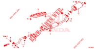 TUBERIA DE ESCAPE/SILENCIADOR (2.0L) para Honda CR-V 2.0 S 5 Puertas 5 velocidades automática 2013