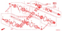 EJE DE IMPULSION DEL./EJE MEDIO (2.0L) para Honda CR-V 2.0 COMFORT 5 Puertas 6 velocidades manual 2014