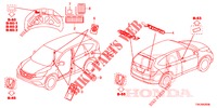 EMBLEMAS/ETIQUETAS DE PRECAUCION  para Honda CR-V 2.0 COMFORT 5 Puertas 6 velocidades manual 2014