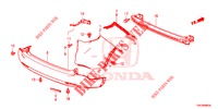 PARAGOLPES TRASERO  para Honda CR-V 2.0 COMFORT 5 Puertas 6 velocidades manual 2014