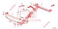 PARAGOLPES TRASERO  para Honda CR-V 2.0 ELEGANCE 5 Puertas 6 velocidades manual 2014