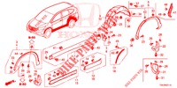 GUARNICION DE LARGUERO LATERAL/PROTECTOR  para Honda CR-V 2.0 ELEGANCE 5 Puertas 5 velocidades automática 2014